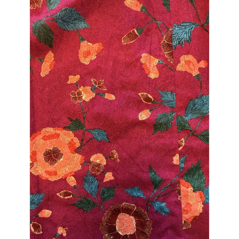 Ulla Johnson Vika Midi Dress Size 2 Ruby Floral Cotton Poplin Puff Sleeve NWT - Picture 10 of 14